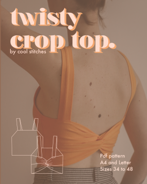Twisty Crop Top PDF Pattern Cover