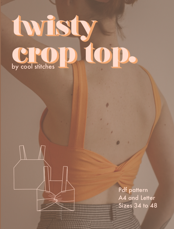 Twisty Crop Top PDF Pattern Cover